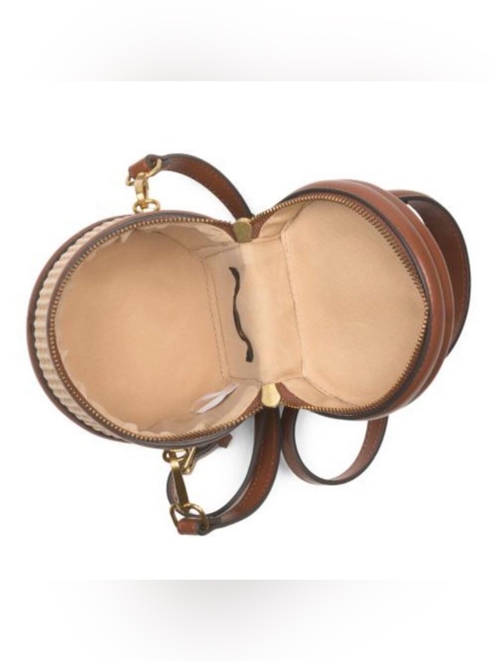 House of Harlow 1960 | Woven Mini Bucket Bag w/ Crossbody Strap - Picture 3 of 9
